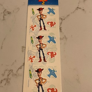 Disney, Pixar, Toy Story 2, Szeryf Woody, Kreskówka, Arkusz naklejek, Sandylion, Rzemiosło, Dekoracja, Tworzenie kartek, Vintage, ~ 20-01-944