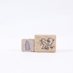 Bebé, biberón, adorable, imagen - Juego de sellos, madera, caucho, sellos con mensajes - Vintage - Fabricación de tarjetas ~ 20-01-375