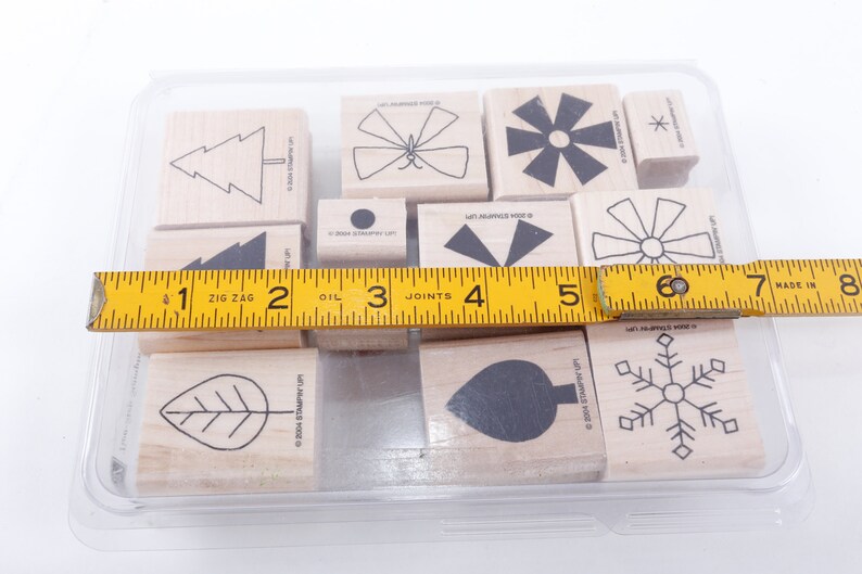 Two-step Shapes and Shadows Stampin up 2004 - Stamp Set Wooden Rubber ...