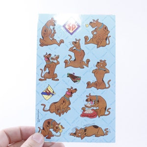 Hanna-Barbera, Scooby-Doo, Dog, Sticker Sheet, Cartoon Characters, Animals, Pictures, Children, Vintage, Collection- 20-01-27