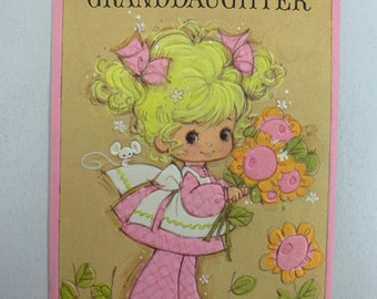 Años 70, Feliz cumpleaños, Nieta, Tarjeta de felicitación, Escritos, Artesanía, Scrapbooking, Hobby, Papel, Papelería, Vintage, ~EB-43859 356