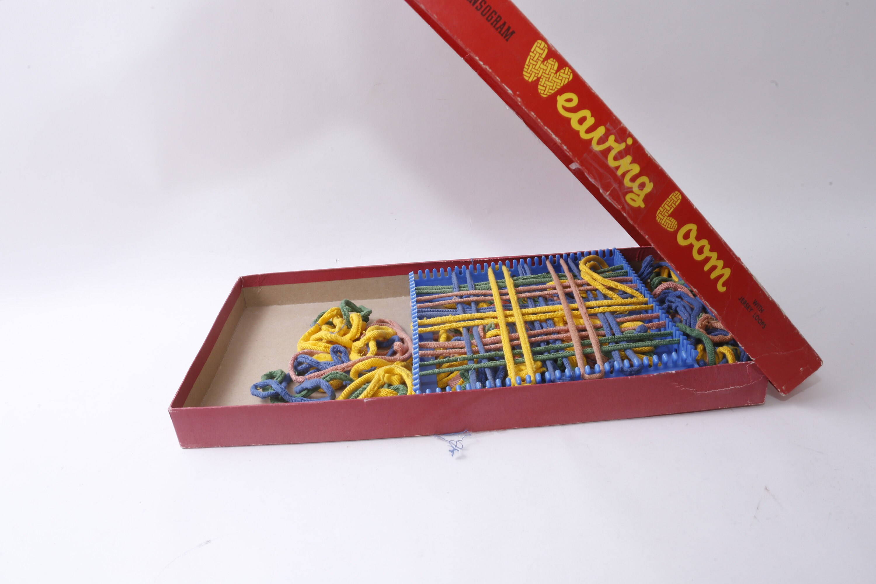 Pepperell Weaving Loom - Kit de manualidades retro, metal, rojo, 1 unidad (paquete de 1 Pepperell Weaving Loom - Kit de manualidades retro, metal, rojo, 1 unidad (paquete de 1