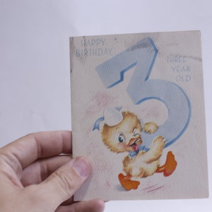 Alles Gute zum Geburtstag, 3 Jahre alt, Grußkarte, Tiger Karte, personalisiert, Feiern, herzlich, künstlerisch, handschriftlich ~WH-013 212
