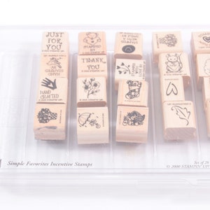 Stampin Up « Simple Favorites Incentive Timbres » - Divers - JEU DE TAMPONS - vintage - Fabrication de cartes - Artisanat ~ 924