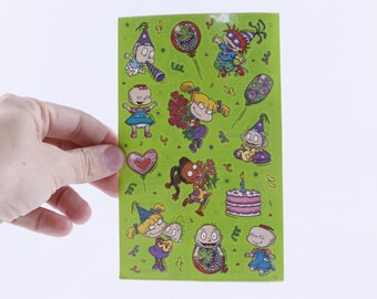 Rugrats, TV Series, Sticker Sheet, Viacom, 2000, Babies, Pictures, Cartoon Characters, Children, Vintage, Collection ~ 351