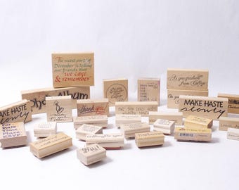 Words and Phrases Message Stamp Set Scrapbooking Card Making ~ 260521-WH 785