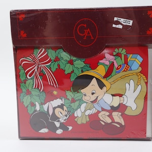 Pinocchio Grand Award Walt Disney Cartoons Kerstkaarten Enveloppen Set Design Kinderen, Vintage Speelgoed, Vintage ~ 20-02-59