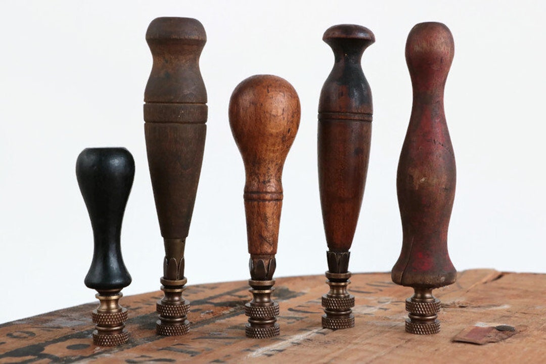 Primitive Wood Lamp Finials Crafted From Vintage Hand Tools & Etsy