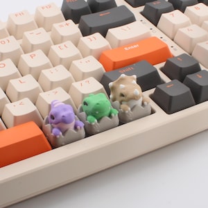 Keycap, Dinosaur, Trex, Triceratops, Parasaur, Cherry MX Keycap