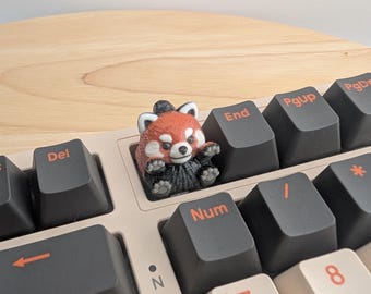 Red Panda Keycap, Artisan Cherry MX Keycap
