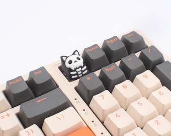 Keycap, Skull Cat, Cherry MX Keycap