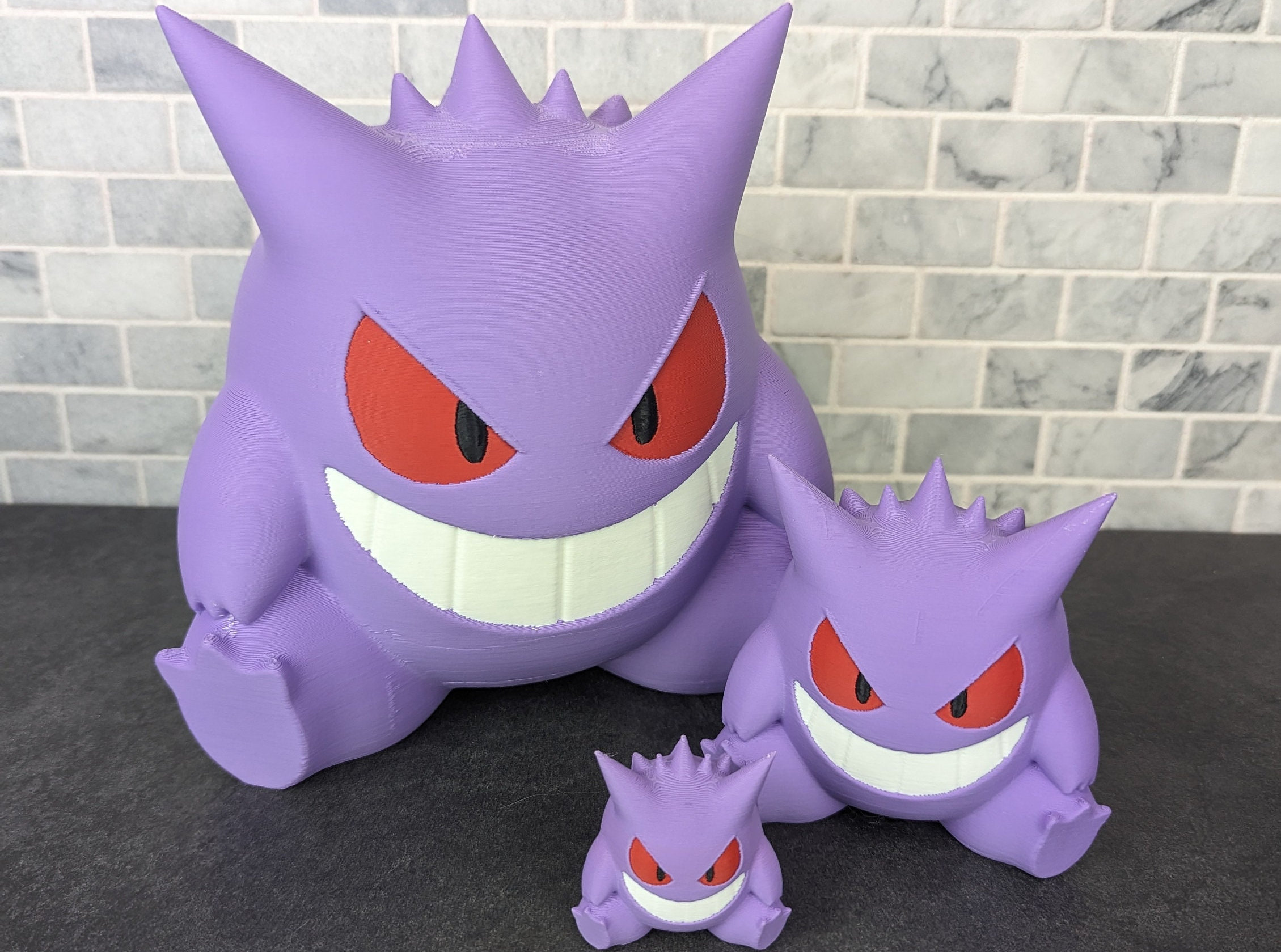 Mini Figura Colecionável - Pokémon - Gengar - Roxo - Sunny