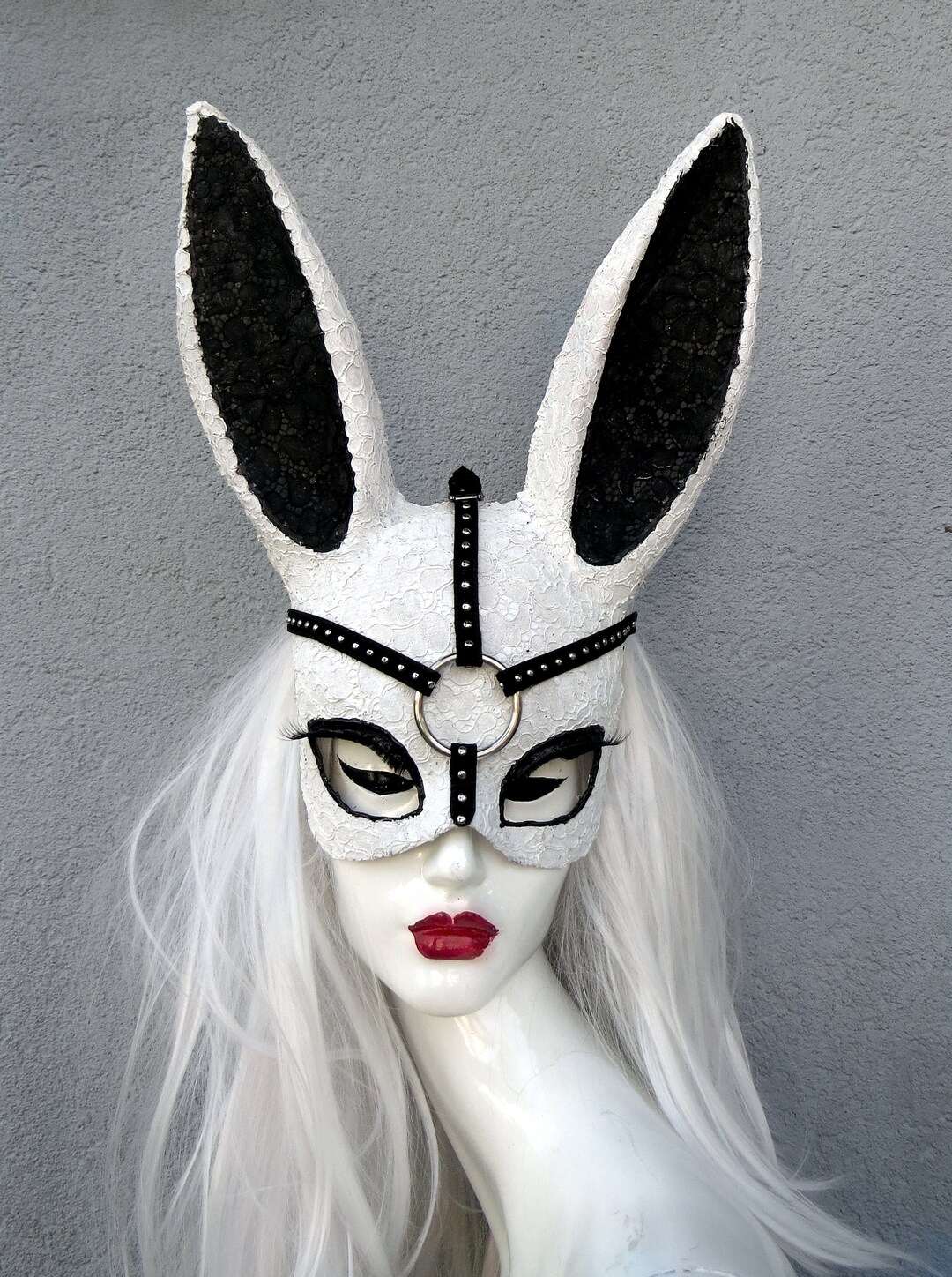 Bunny Mask Masks Rabbit Mask Animals Mask Masquerade Paper-maché ...