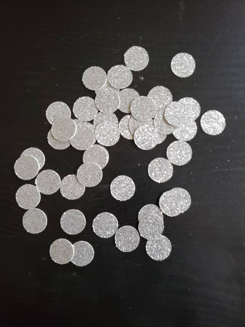 Round Glitter Confetti 250 to a pack