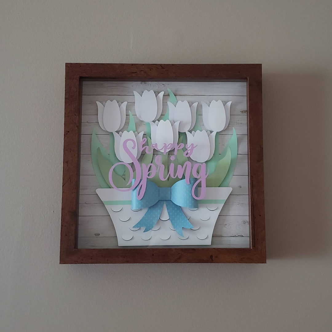 Tulip Shadow Box - Etsy