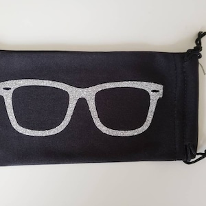 Black Microfiber Sunglasses Pouch