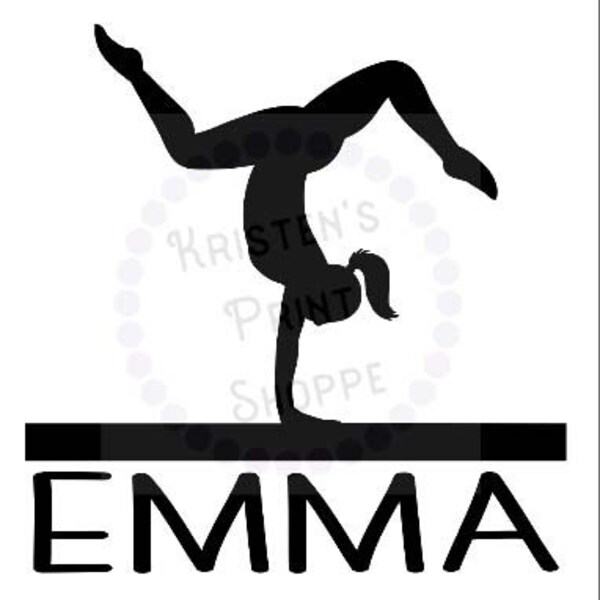 Gymnast Decal Etsy