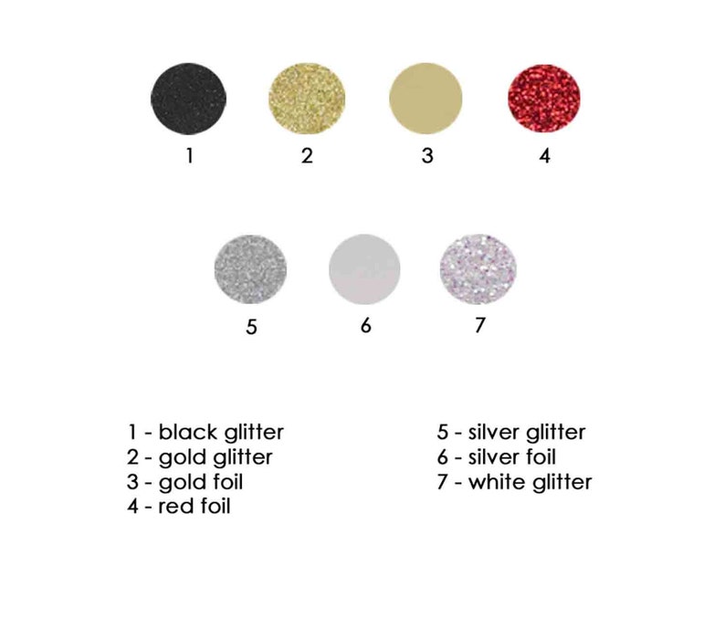 Round Glitter Confetti 250 to a pack