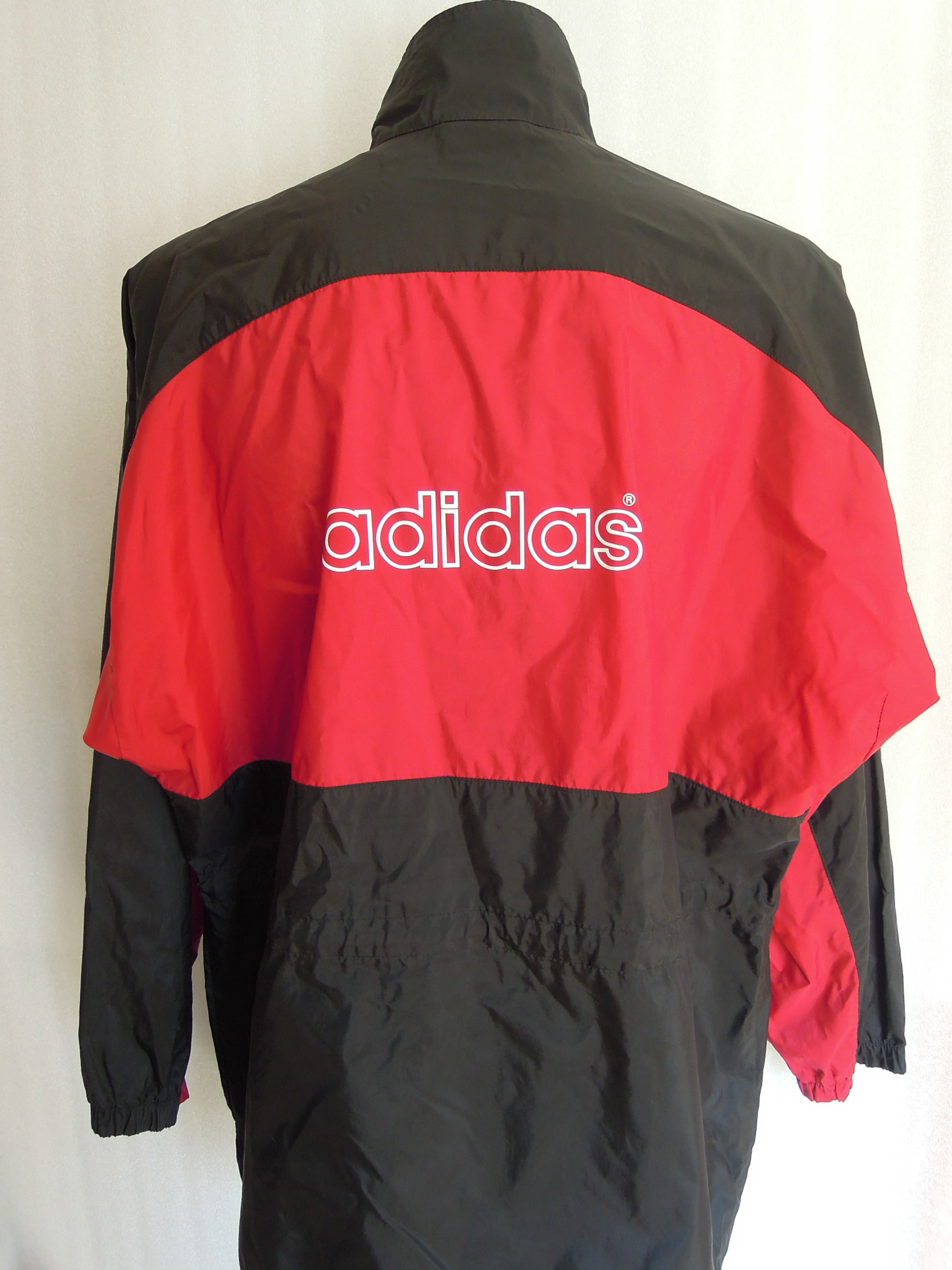 Vintage ADIDAS Red/black Tracksuit Top Windbreaker Jacket Vintage ADIDAS Red/black Tracksuit Top Windbreaker Jacket