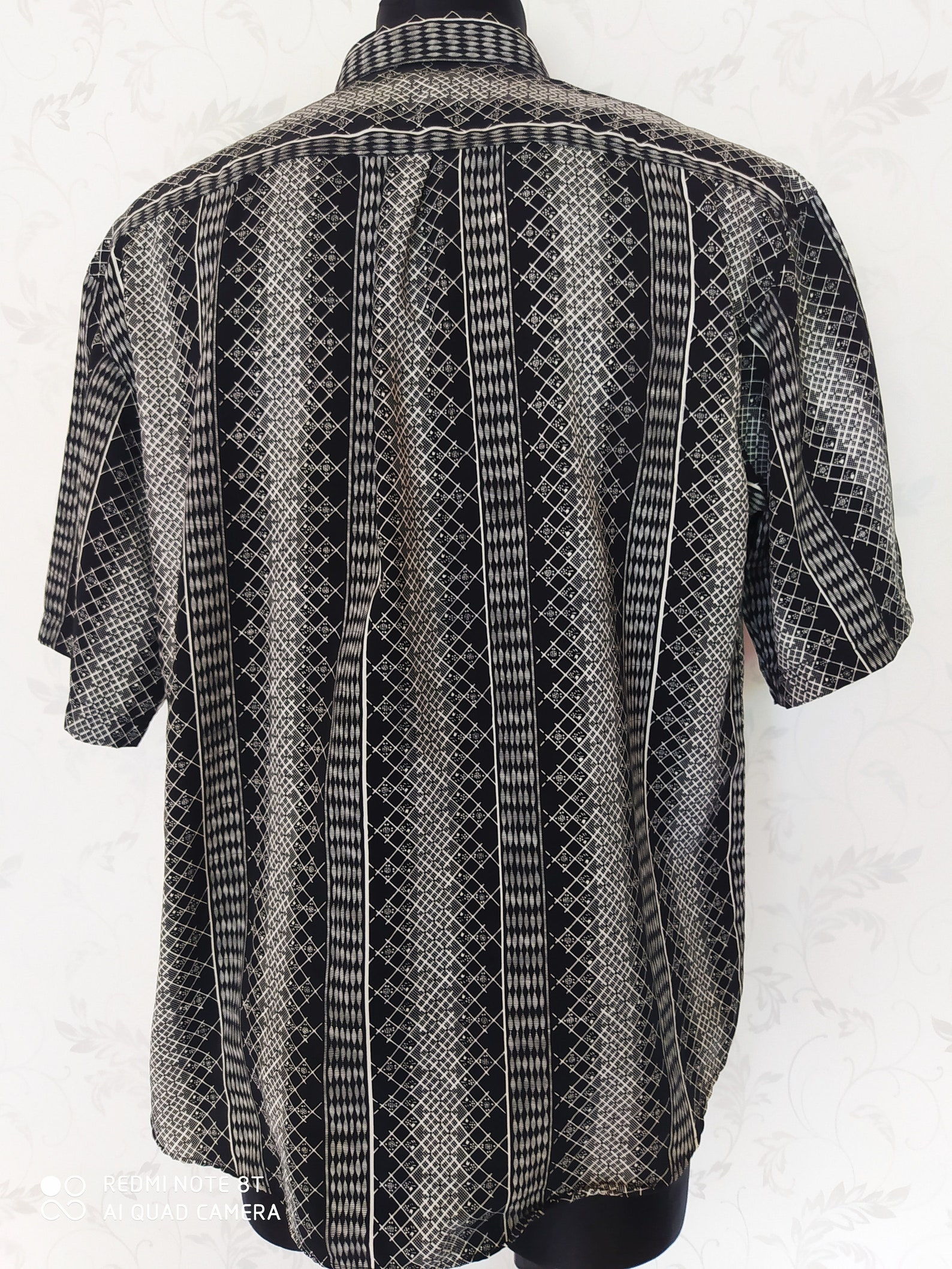 Vintage IVY CREW Black Silky Shirt Size XL - Etsy