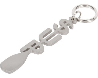 SUP Key Chain - Stand up Paddle Board keychain - Stainless Steel gift accessory  kayak paddling