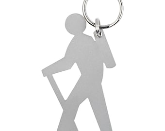 Hiker Keychain – Durable Stainless Steel – The only Hiking accessory you will ever need – Hiker Gift