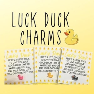 Luck Duck Good Luck Charm/geluksbrenger/lucky ducky charm-/cadeau
