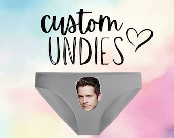 Customized Underwear/Bachelorette Gift/Gift For Her/Wedding Gift/Funny Gift For Her/ Personalized Underwear/Underwear With Face