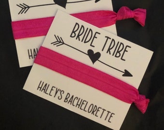 Bachelorette Party Favors /Bride Tribe/Bachelorette Party/Party Favors/Elastic Hair Tie/Creaseless Hair Tie/ Bridesmaids Favors/ Customize