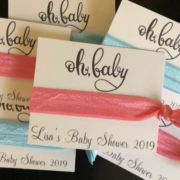 Baby Shower Hair Tie Etsy