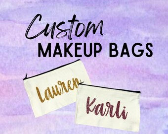Custom Makeup Bag/ Travel Case/ Storage Zipper Pouch/ Tote Bag/Bachelorette Bag/ Personalized/Makeup Bags/ Bags/ Pencil Bag/Funny Bag