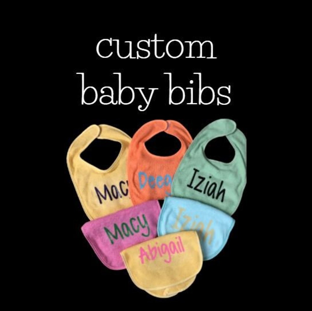 Baberos de bebé con nombre personalizado / Baberos de bebé / Baberos de  bebé personalizados / Regalo de baby shower / Regalo para bebé -  México