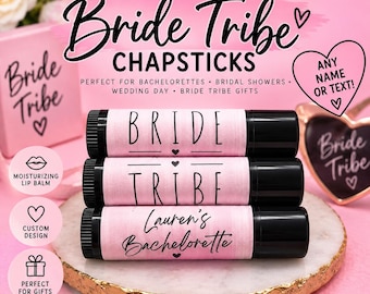 Bride Tribe/ Chapstick/ Lip Gloss/ Wedding/ Team Bride/ Party Favors/ Birthday Favors/ Lip Baum/ Bachelorette Favors/ Bride Squad Chapsticks