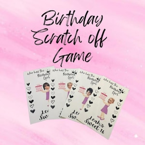 スイート 16 ゲーム/ 誕生日ゲーム/ スクラッチ オフ/ スクラッチ オフ ゲーム/ スイート 16 パーティー/ パーティーの記念品/ パーティー ゲーム/ パーティー ゲーム