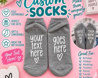 Custom Socks/ Gifts for Her/ Bachelorette Favors/ Bachelorette Gift/Wedding Gift/ Personalized Socks/ Socks/Gift Favors/ Sock Gifts/