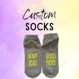 Custom Socks/ Gifts for Her/ Bachelorette Favors/ Bachelorette Gift/Wedding Gift/ Personalized Socks/ Socks/Gift Favors/ Sock Gifts/