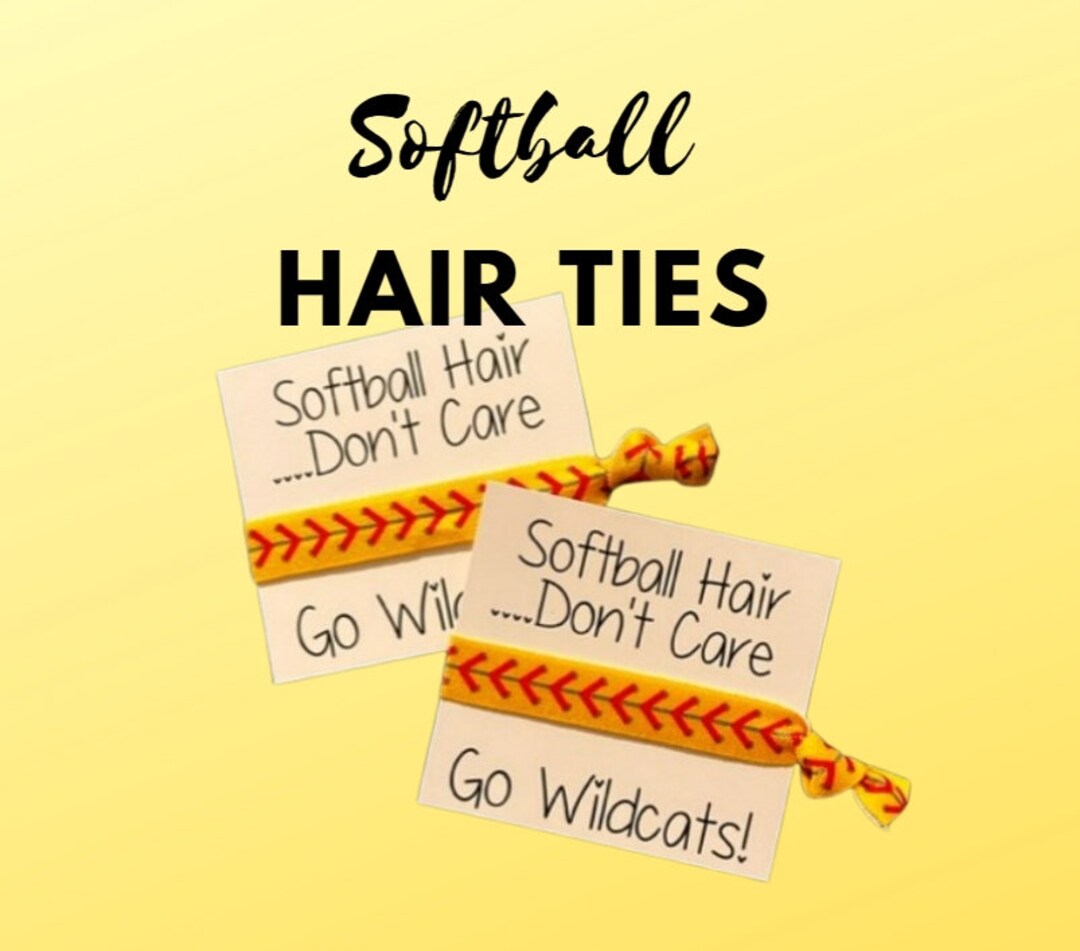 Softball Hair, Don't Care/ Birthday Favors/ Softball Theme/ Party ...