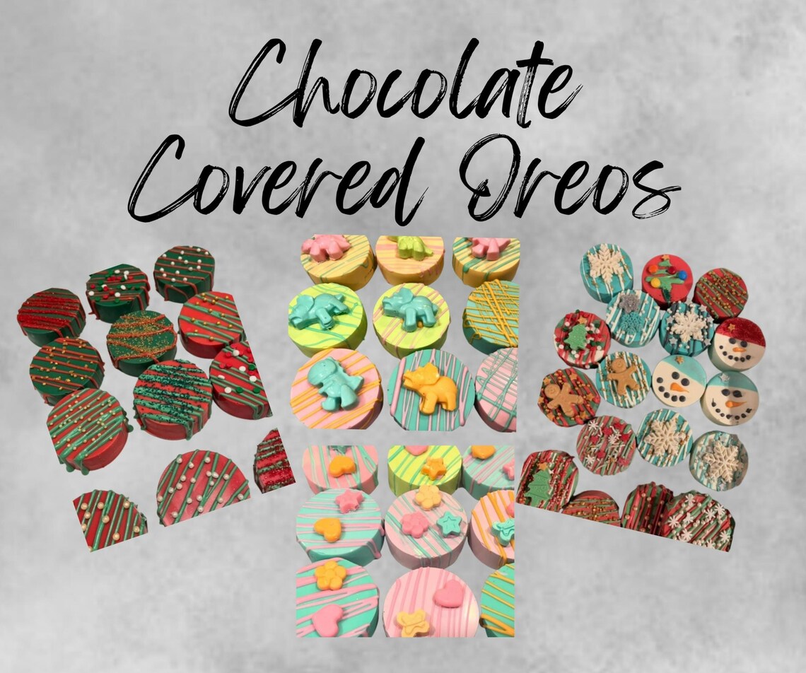 Chocolate Covered Oreos/ Oreos/ Cookies/ Custom/ Dessert/ Party Favors ...