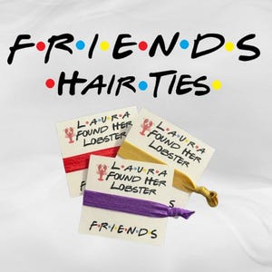 Bachelorette Party Favors /Friends theme/Found Her Lobster/Bachelorette Party/Favors/Elastic Hair Tie/ Hair Tie Cards/Personalized Hair Ties