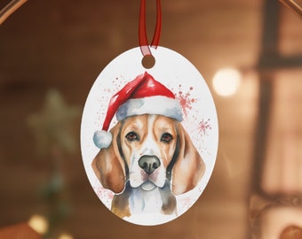 Beagle Christmas Ornament, Beagle Ornament, 2023 Dog Ornament, Dated Dog Ornament, Christmas Ornament for Dog, Gift for Beagle Mom, Beagle