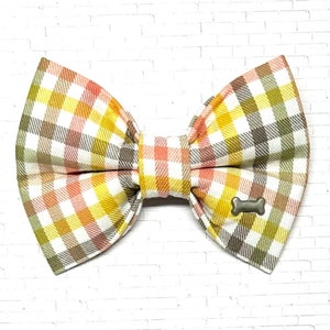 Spring Plaid Dog Bow Tie, Checkered Bow Tie for Dog, Plaid Dog Bow Tie, Doggie Bow Tie, Bow Tie Dog, Dog Bow Tie, Easter Dog Bowtie