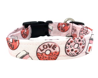 Valentine's Day Donut Dog Collar