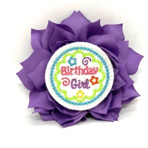 Happy Birthday Embellished Dog Collar Flower