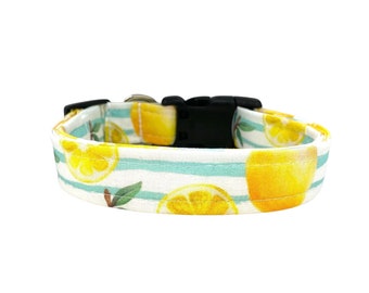 Dog Collar, Lemon Dog Collar, Summer Dog Collar, Lemon Slice Dog Collar, Fruit Dog Collar, Lemons