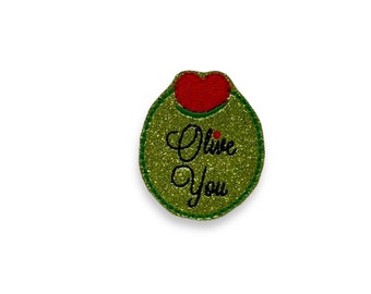 Dog Collar Embellishment, Valentine's Day Dog Collar Embellishment, Olive You Dog Collar Embellishment, Dog Collar Accessory, Valentines Dog