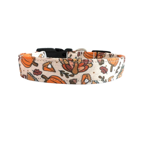 Thanksgiving Dog Collar, Fall Dog Collar, Turkey Dog Collar, Football Dog Collar, Dog Collar for Fall, Pumpkin Dog Collar, Fall Football Dog