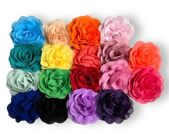 Dog Collar Flower // *3 inch* // Chiffon Rosette Flower