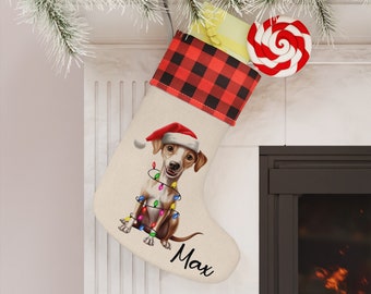 Italian Greyhound Dog Christmas Stocking, Dog Christmas Stocking, Italian Greyhound Dog, Dog Stocking, Stocking, Puppy Stocking, Greyhound