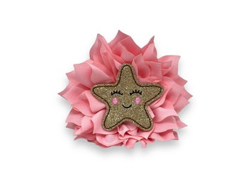 Starfish Dog Collar Embellished Flower, Starfish Flower, Starfish Flower for Dog Collar, Dog Collar Flower, Dog Collar Accessory