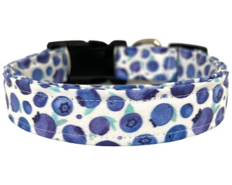 Blueberry Dog Collar, Summer Dog Collar, Summer Blueberry Dog Collar, Fruit Dog Collar, Blueberry Collar, Berry Dog Collar